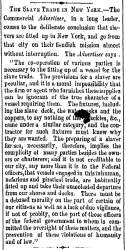 “The Slave Trade in New York,” Milwaukee (WI) Sentinel, May 17, 1860