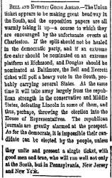 “Bell and Everett Going Ahead,” New York Herald, May 27, 1860
