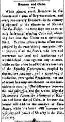 “Kansas and Cuba,” Atchison (KS) Freedom's Champion, June 2, 1860