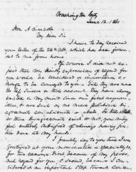 Richard W. Thompson to Abraham Lincoln, June 12, 1860 (Page 1)