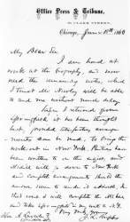John L. Scripps to Abraham Lincoln, June 18, 1860 (Page 1)