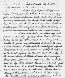Richard W. Thompson to Abraham Lincoln, July 6, 1860 (Page 1)
