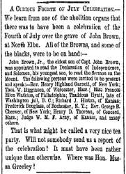 “A Curious Fourth of July Celebration,” New York Herald, July 8, 1860