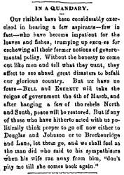 “In A Quandary,” Charlestown (VA) Free Press, July 12, 1860