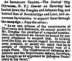 “An Important Change,” Chicago (IL) Press and Tribune, July 19, 1860