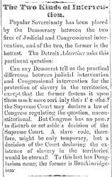 “The Two Kinds of Intervention,” Ripley (OH) Bee, August 2, 1860