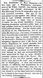“The Secretary at War Defended,” New York Times, September 6, 1860