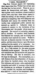 “'Gen. Walker',” Chicago (IL) Press and Tribune, October 1, 1860