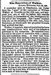 “The Execution of Walker,” Chicago (IL) Press and Tribune, October 9, 1860