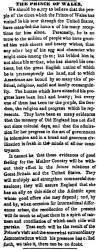 "The Prince of Wales," Chicago (IL) Press and Tribune, October 16, 1860