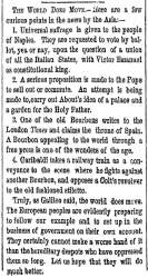 “The World Does Move,” New York Herald, October 30, 1860