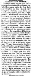 "Secession and Finance," Chicago (IL) Tribune, November 13, 1860