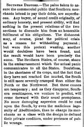 "Southern Debtors," New York Times, December 1, 1860