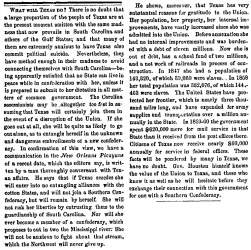 “What Will Texas Do?,” Bangor (ME) Whig and Courier, December 15, 1860