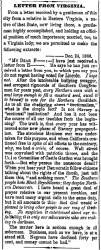 “Letter From Virginia,” Cleveland (OH) Herald, January 2, 1861