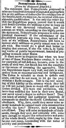 “Pennsylvania Arming,” Charleston (SC) Mercury, January 5, 1861