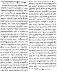 “Will the Union be Preserved?,” (Montpelier) Vermont Patriot, January 12, 1861