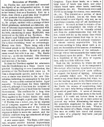“Secession of Florida,” New York Times, January 23, 1861
