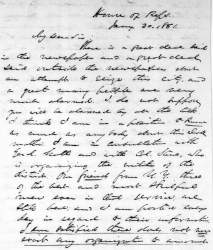 Elihu B. Washburne to Abraham Lincoln, January 30, 1861 (Page 1)