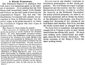“A Bloody Programme,” New York Times, March 6, 1861