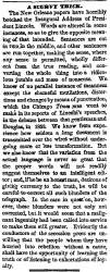 “A Scurvy Trick,” Chicago (IL) Tribune, March 11, 1861