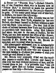 “A Story of ‘Prince Bob’,” San Francisco (CA) Evening Bulletin, April 3, 1861