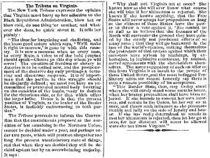 “The Tribune on Virginia,” Savannah (GA) News, April 6, 1861