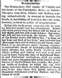 “Reorganization,” Charleston (SC) Mercury, April 22, 1861