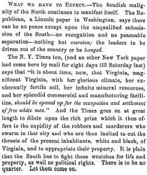 "What We Have To Expect," Fayetteville (NC) Observer, May 6, 1861