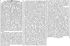 “Not a War against the South,” New York Times, May 10, 1861