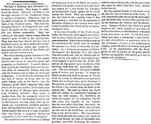 “New European Views of the South,” Richmond (VA) Dispatch, May 17, 1861