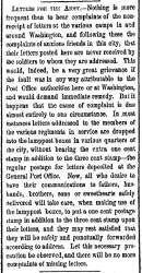 “Letters for the Army,” New York Herald, May 19, 1861