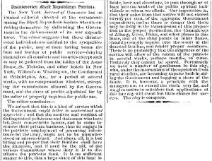 “Disinterested Black Republican Patriots,” Savannah (GA) News, May 22, 1861