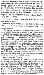 “Abusing England,” Fayetteville (NC) Observer, May 27, 1861