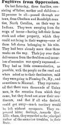 “Fugitives from Oppression,” Ripley (OH) Bee, June 20, 1861
