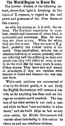 “The World Begins to Know Us,” Chillicothe (OH) Scioto Gazette, December 17, 1861