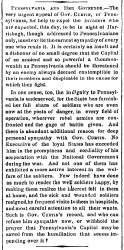 “Pennsylvania and Her Governor,” New York Times, June 17, 1863