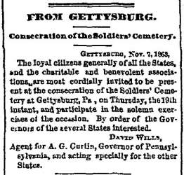 “From Gettysburg,” Chicago (IL) Tribune, November 13, 1863