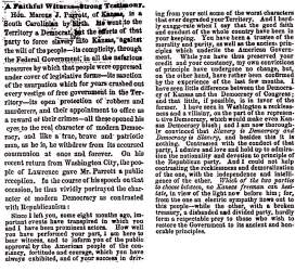 “A Faithful Witness,” Chicago (IL) Press and Tribune, August 27, 1858