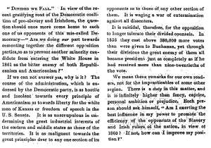 "Divided We Fall," Lowell (MA) Citizen & News, October 25, 1858
