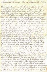 William Elisha Stoker to Elizabeth E. Stoker, September 7-8, 1862 (Page 1)