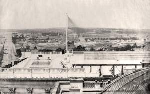 View of Washington DC to the north from the United States Capitol roof, June 27, 1861, zoomable image