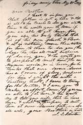 John D. Johnston to Abraham Lincoln, Friday, May 25, 1849