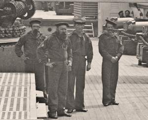 Civil War at Sea Topic Image, Crew members of the USS Pawnee