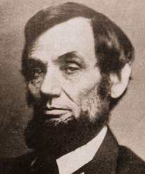 Abraham Lincoln, Brady image, 1863, detail