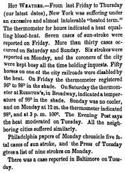 "Hot Weather," Charleston (SC) Mercury, July 2, 1858