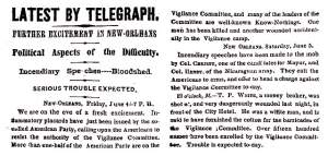 “Further Excitement in New Orleans,” New York Times, June 7, 1858