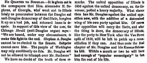 “No Quarter to Douglas,” New York Herald, August 30, 1858