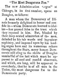 "The Most Dangerous Foe," Ripley (OH) Bee, July 31, 1858