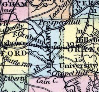 Alamance County, North Carolina, 1857